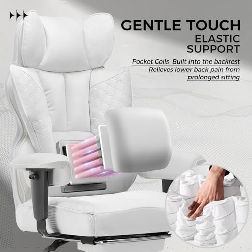 GTPLAYER Big and Tall Gaming Chair 400lbs Heavy Duty Office Chair - Image 3