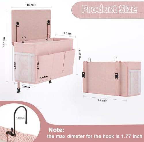 Bedside Caddy Storage Organizer - Image 4