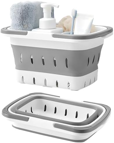 Fammart Plastic Shower Caddy Portable, Bath Basket Cleaning Caddy w/Handle by Fammart