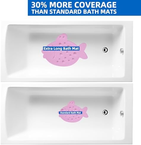 Non-Slip Bathtub Mat ZHICHENG Soft Rubber Bathroom Bathmat - Image 6