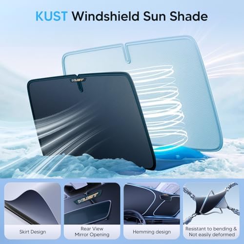 KUST Windshield Sun Shade for Cadillac Escalade Accessories 2021-2025 2026 - Image 5