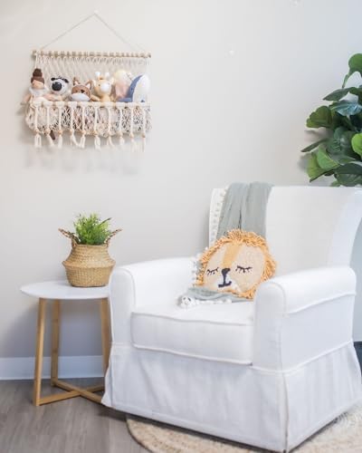 Crane Baby Willow Macrame Hanging Storage Bin, Bohemian-Style Storage Bin - Image 3