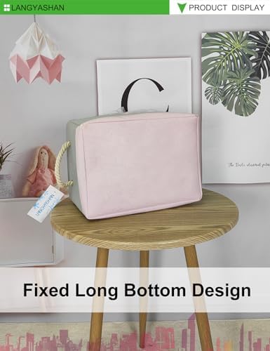 Rectangular Thick Pink Storage Bin Household - Image 7