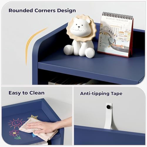 Toy Storage Organizer with 6 Cube, Stuffed Animal Storage - Image 5