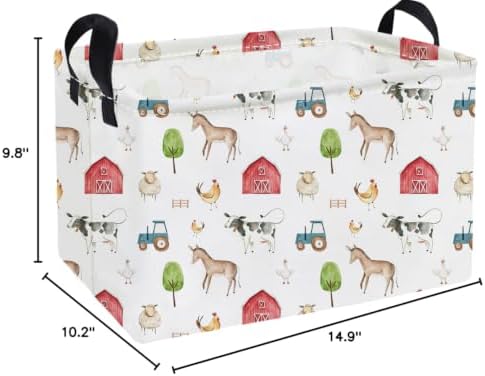 Essme Rectangular Farm Basket, Cute Storage Bins - Image 2