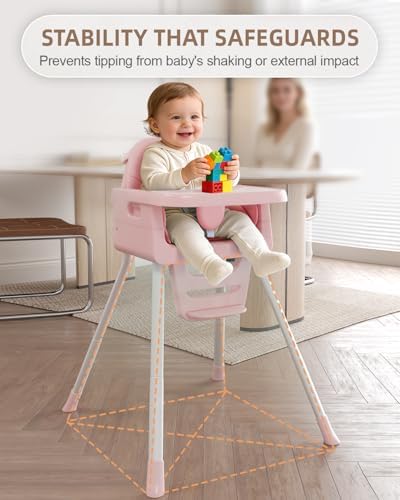 Highchairs for Babies and Toddlers, Foldable Highchair - Image 5