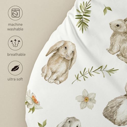 Baby Bassinet Sheets 4 Pack, Fits Rectangle Round Oval Hourglass Mattress - Image 4