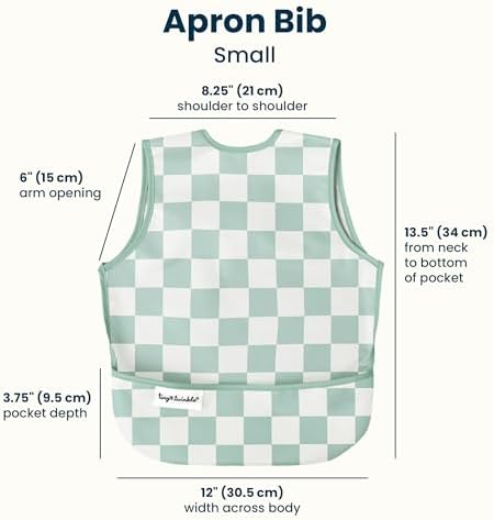 Tiny Twinkle Mess Proof Baby Bibs | 2 Pack Waterproof Toddler Bib - Image 4