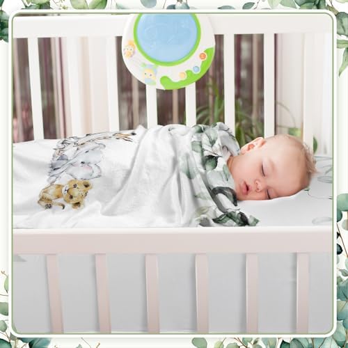 HunnmingRe Safari Animals Baby Crib Bedding Set - Image 6