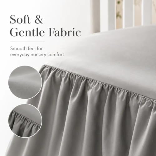 Crib Skirt Dust Ruffle 14" Drop - Image 6