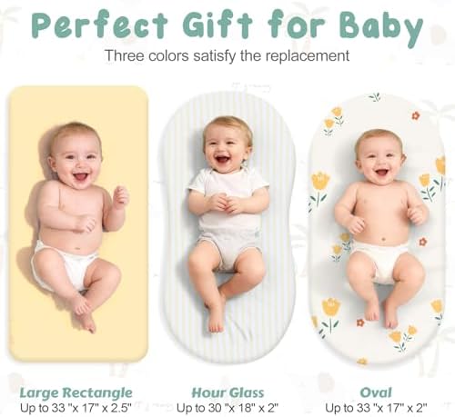 3 Pack Stretchy Bassinet Sheets - Image 3