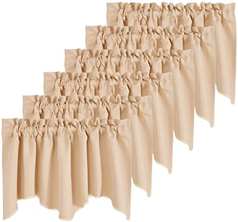NICETOWN 6 Panels Blackout Valances by NICETOWN