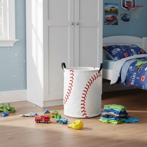 Baby Laundry Basket Baby Nursery Hamper Kids Laundry Basket Toy Storage Bin - Image 4