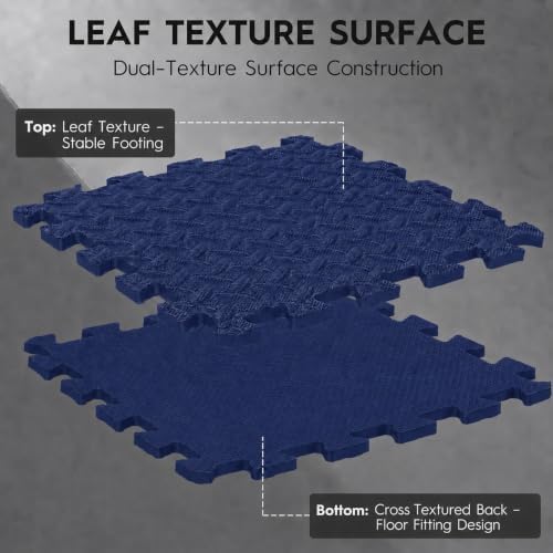 18 Pcs EVA Foam Floor Tiles, Puzzle Exercise Mat Set - Image 2