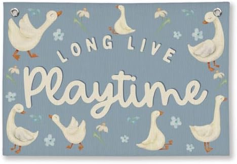 Playroom Wall Decor, Kids Toddler Boy Girls Playroom Silly Goose Decor Hanging by Unknown