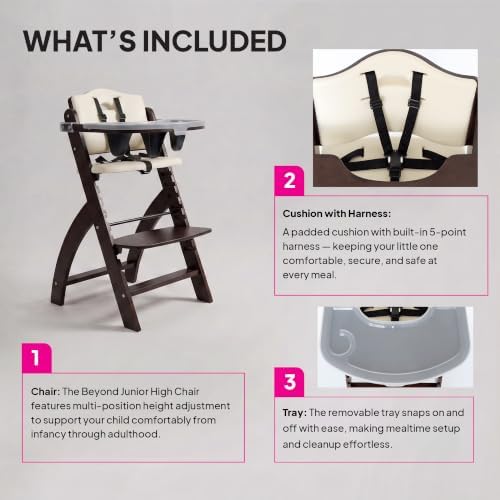 Abiie Beyond Junior Convertible Wooden High Chair - Image 3