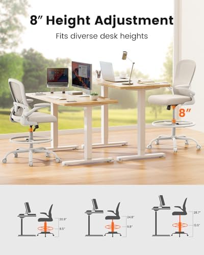 ErGear Drafting Chair, Tall Office Chair - Image 7