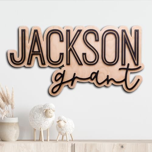 Personalized Wooden Name Sign, Nursery Decor, Nursery name sign by IZI+POD