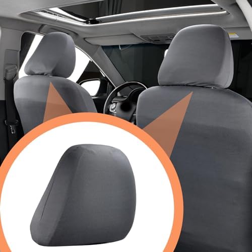 2 PCS Car Seat Headrest Cover, Reusable Flexible Headrest Protector, Universal - Image 6