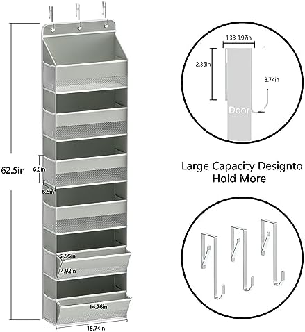 LONGD 6-Tier Over Door Organizer - Image 6