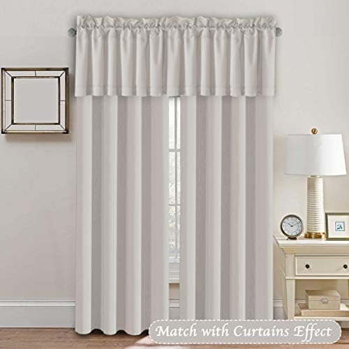 H.VERSAILTEX Blackout Valances for Windows, Kitchen Window Valance Curtains for - Image 3