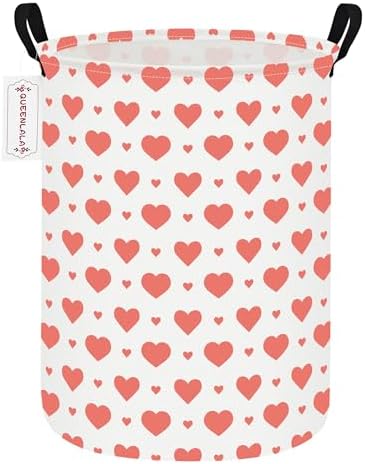 QUEENLALA Large Foldable Round Storage Basket Laundry Hamper by QUEENLALA