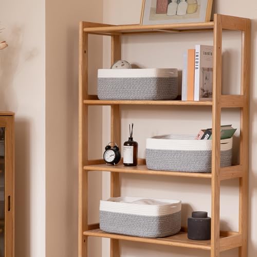 OIASKET Storage Baskets for Organizing 3 Pack, Woven Baskets for Shelves - Image 4