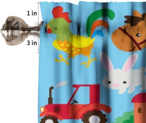 Cartoon Farm Animals Window Valance - Image 6