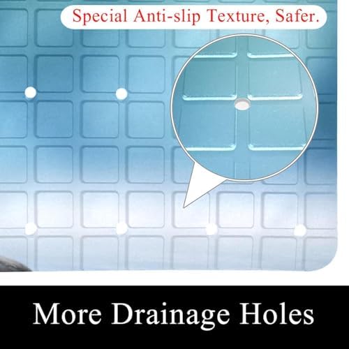 Shower Mat Non Slip, 26.8 x 15.1 Inch Bathtub Mat - Image 2