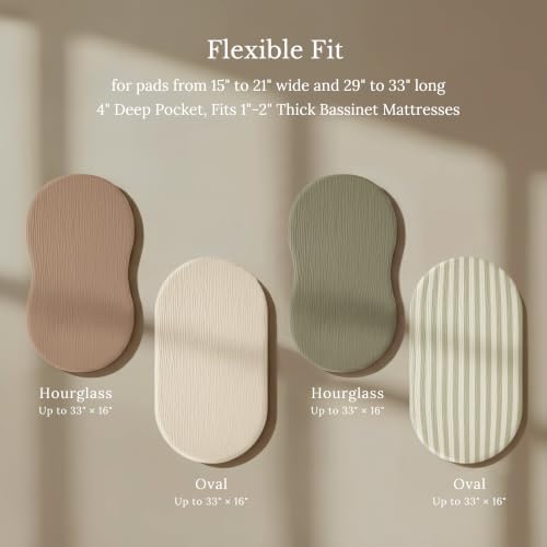 Niceye Muslin Bassinet Sheets 3-Pack - Image 4