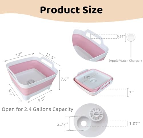 GIMWA 2.4Gal Collapsible Dish Basin - Image 2