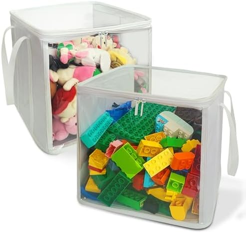 holay 2 Pack Clear Storage Cubes by OrganizeYourLifeWithholay