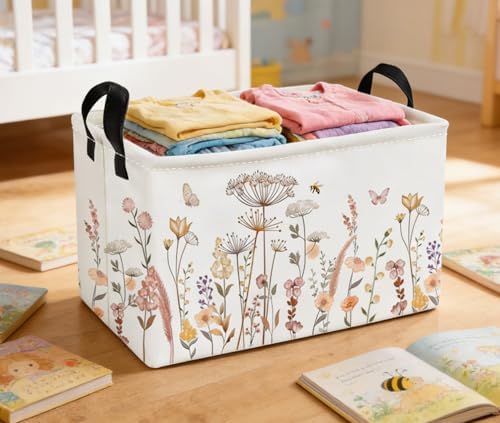 Essme Rectangular Flower Basket, Storage Bins Organizer - Image 5