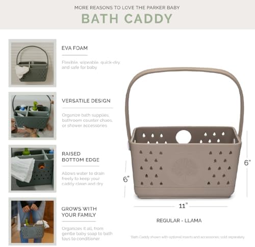 Parker Baby Bath Caddy | BPA Free & Food Grade Shower Caddy Organizer - Image 4