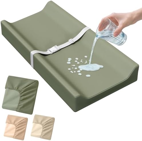 Waterproof Vegan Leather Baby Changing Pad Cover by Lunapuer