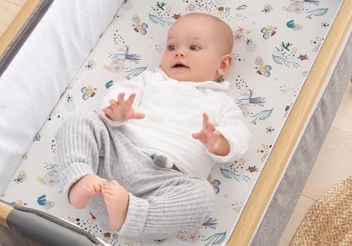 Tutti Bambini Bedside Bassinet Starter Pack | 2 Bassinet Fitted Sheets - Image 2
