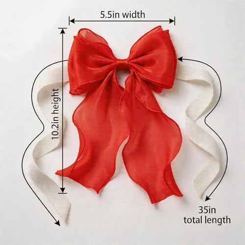 2 Pack French Lace Bow Curtain Tiebacks - Image 2
