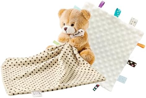 CREVENT Soft Plush Animal Face Security Blankets by CREVENT