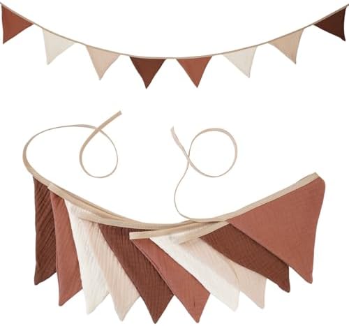 19.6ft Pennant Banners Bunting Flags, Garland Triangle Banners Fabric - Image 4