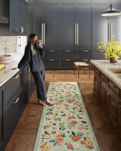 Washable Runner Rug Non Slip: 2x6 Kitchen Rug Low Pile Soft Faux Wool Non - Image 5