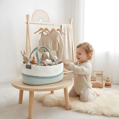 DECOMOMO XL Baby Caddy Organizer, Extra Large Diaper Caddy Basket - Image 6