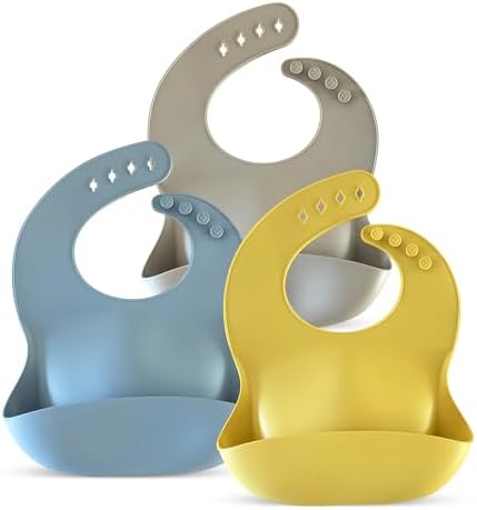 Silicone Baby Feeding Bibs – Waterproof, Soft & Adjustable by Unknown