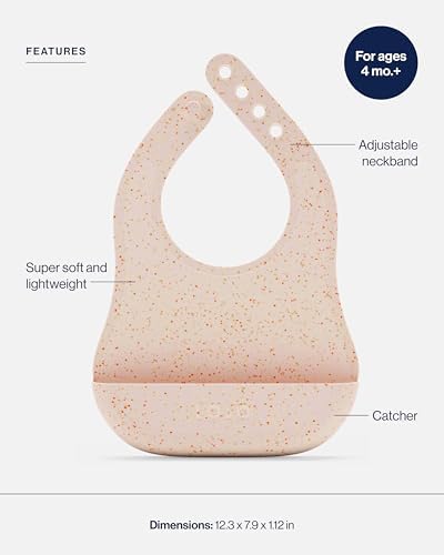 Lalo The Bib, Adjustable Non-Toxic Silicone Baby Bib - Image 3