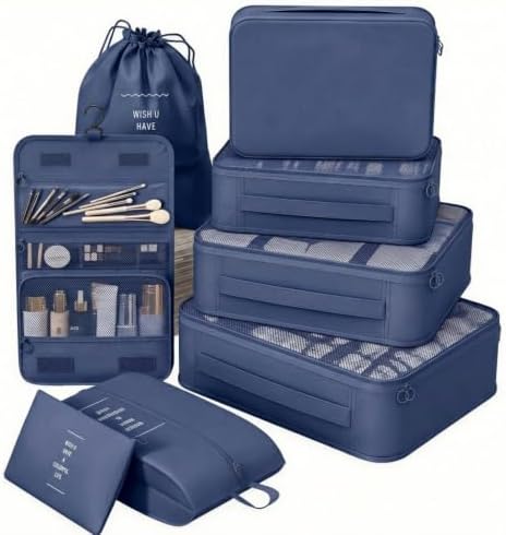 8/9 Set Packing Cubes for Travel, Suitcase Organizer Bags for Luggage by Unknown