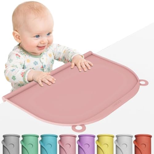 Large Silicone Placemat, Raised Edge Leakproof, Non-Slip by AUFORPET
