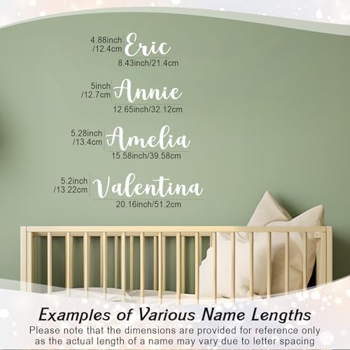 Boao Personalized Name Letter Wall Decal, Elegant Script - Image 3