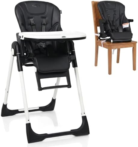 INFANS 4 in 1 High Chair–Booster Seat, Convertible Highchair w/Adjustable by INFANS