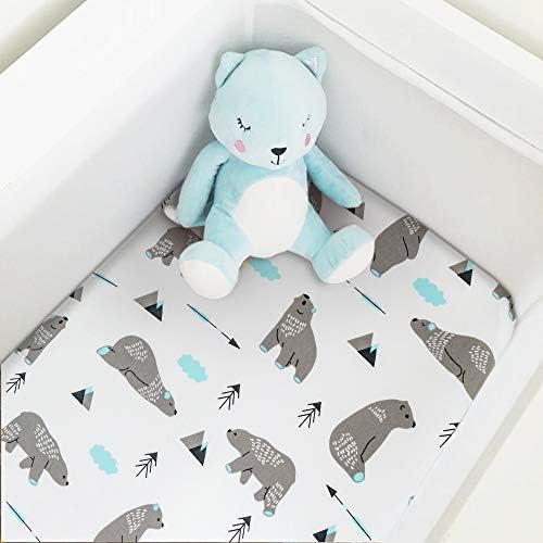Stretchy Bassinet Sheet Set BROLEX 2 Pack Snug Fitted Cradle Fitted Sheets - Image 4