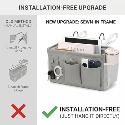2pc Bedside Caddy Organizer - Image 4