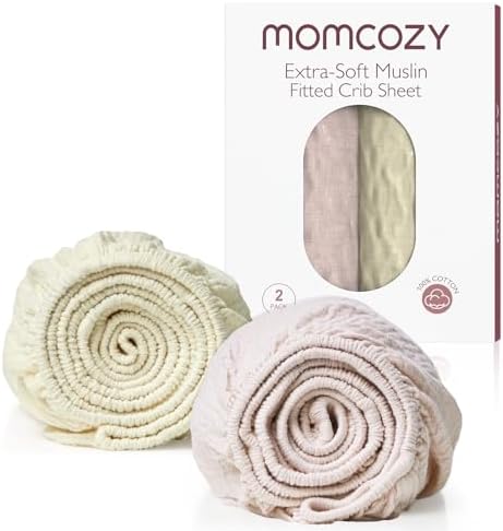 Momcozy Mini Crib Sheets 38"x26", Pack and Play Sheet by Momcozy